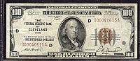 Fr.1890-D, 1929 $100 FRBN, Cleveland, VF, D00040615A
